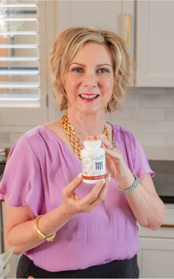 Lisa King with bottle