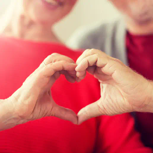 hands making heart