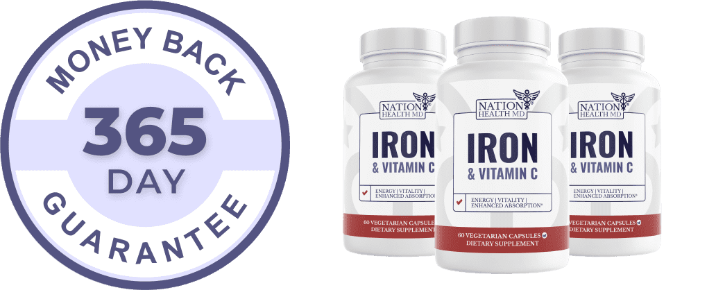 Iron & Vitamin C bottles