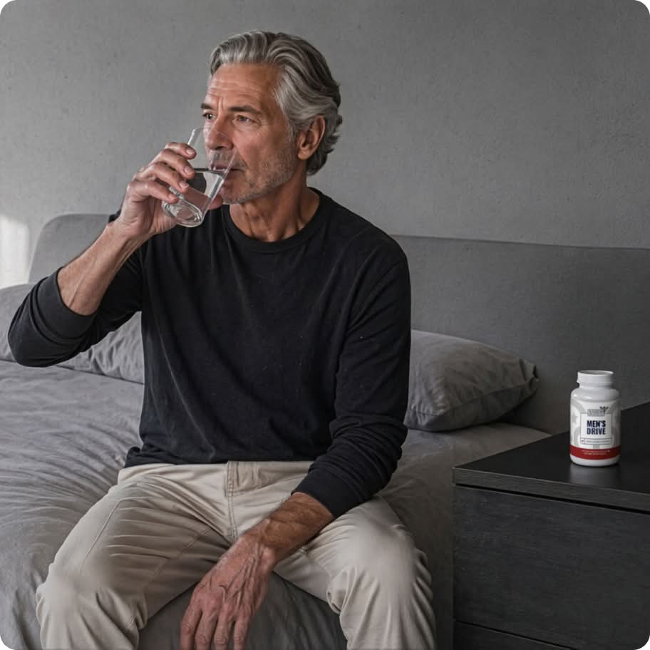 Man drinking water