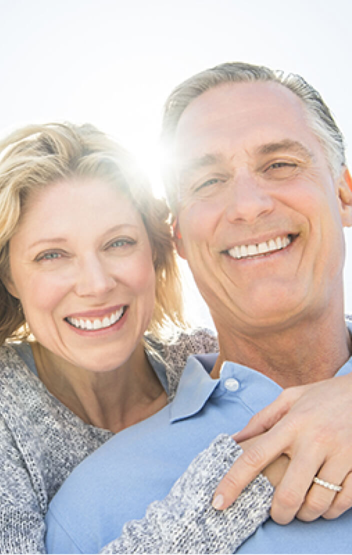 couple smiling