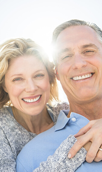 couple smiling