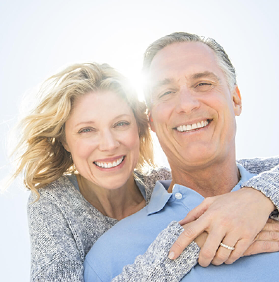 couple smiling