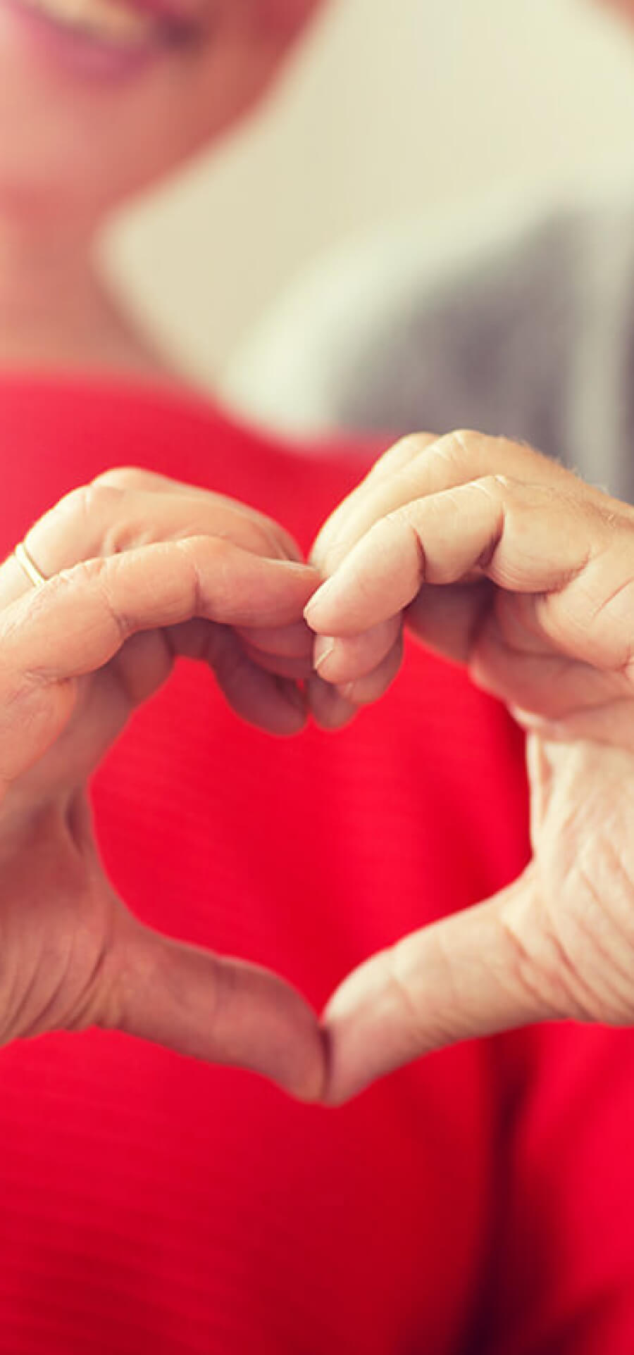 Hands making a heart