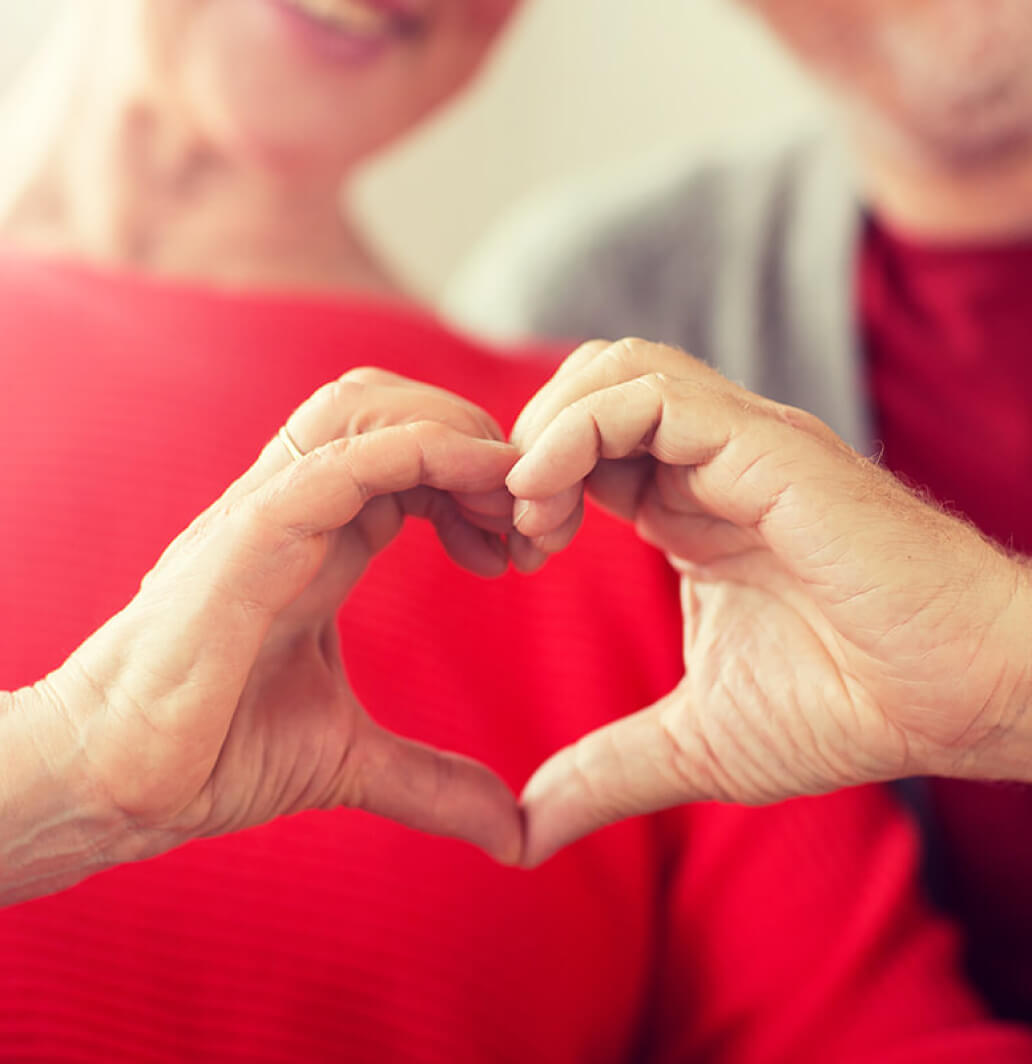 Hands making a heart