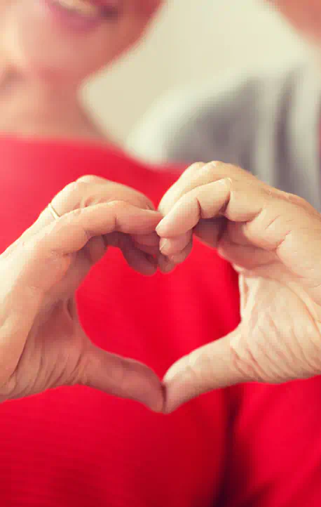 hands making heart