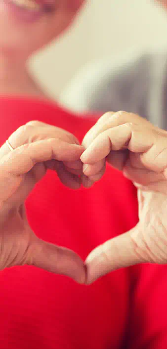 hands making heart