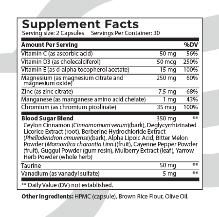supplement facts