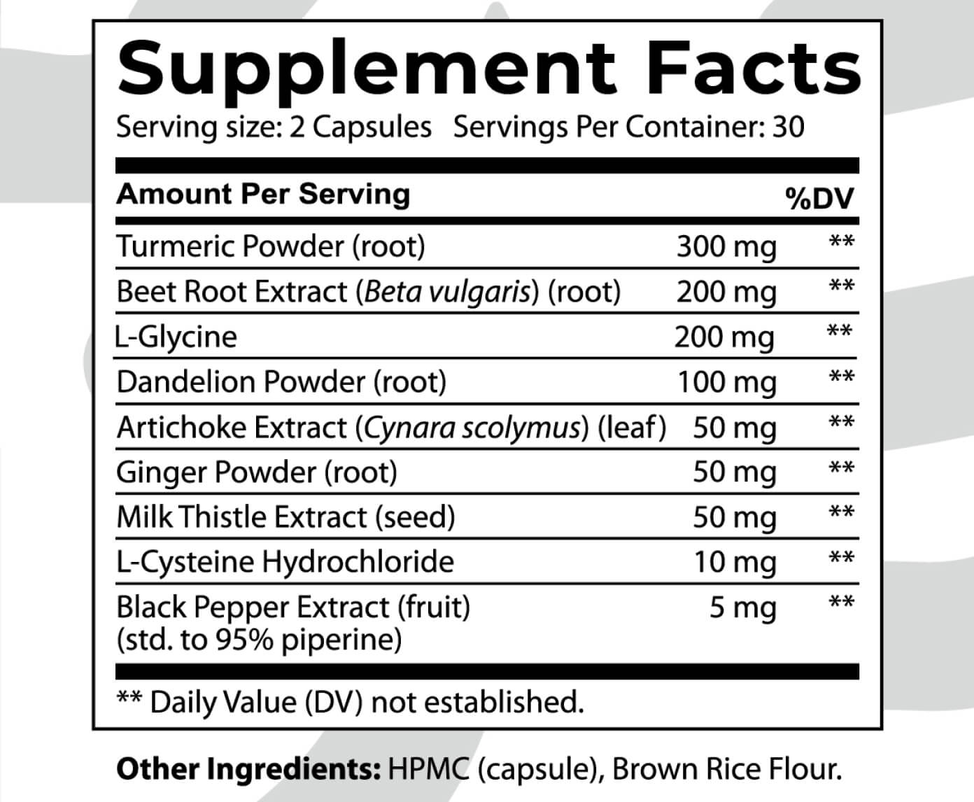 supplement facts