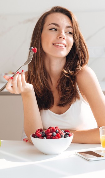woman eating